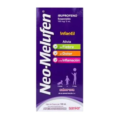 Neo-Melufen Infantil 100 Mg Suspensión 100 Ml 
