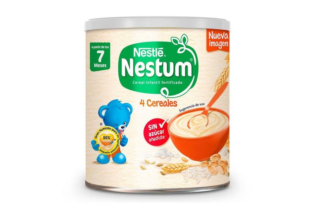 Nestum Cereal 4 Cereales Fase 2 Lata Con 270 G