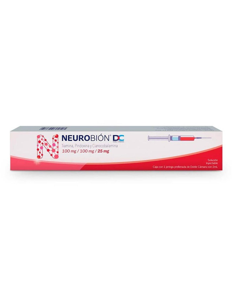 Neurobión Dc 100 Mg/100 Mg/25 Mg Con Una Jeringa Prellenada Con 2 Ml