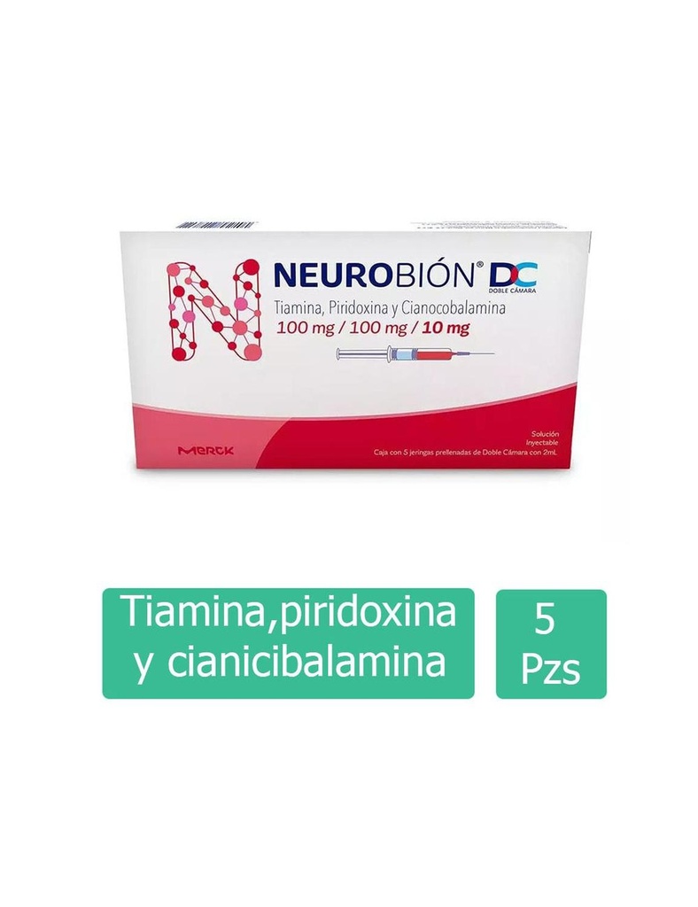 Neurobión Dc 100Mg/100Mg/1Mg Caja Con 5 Jerigas Prellenadas