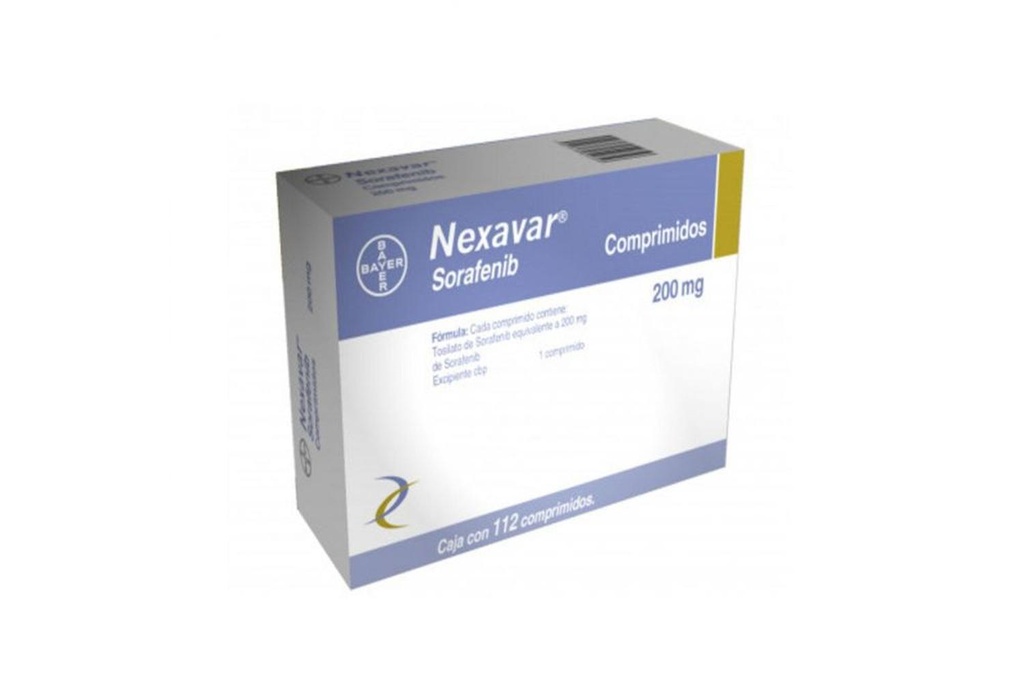 Nexavar 200 Mg 112 Tabletas 
