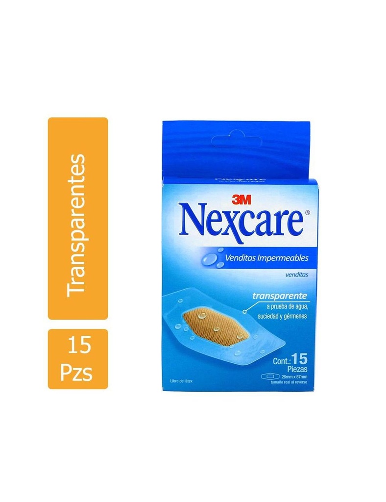 Venditas Nexcare Impermeables 15 Piezas 