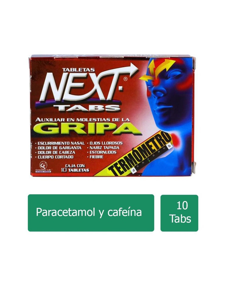 Next-Tabs 500/25/5/4 Mg 10 Tabletas 