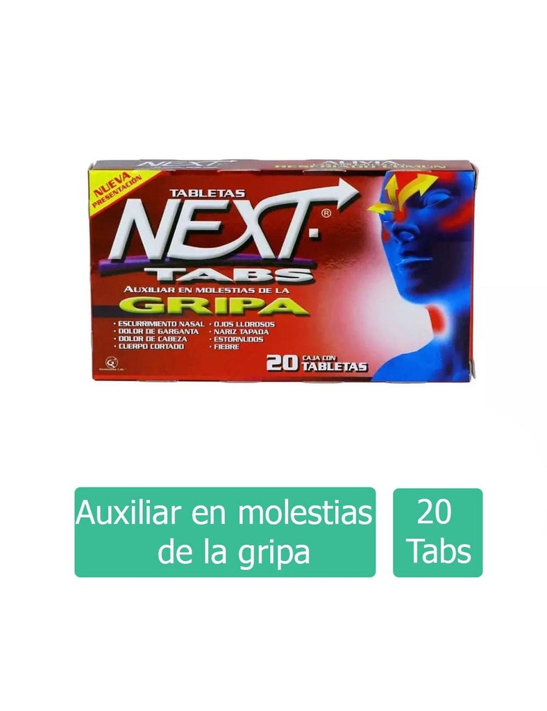 Next-Tabs 500/25/5/4 Mg 20 Tabletas 