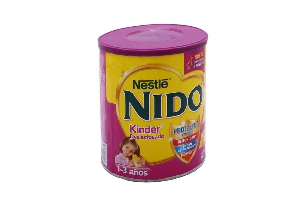 Alimento Niños Nido Kinder Deslactosado 1-3 Años 800 G 