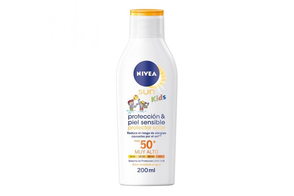 Protector Nivea Sun Kids Piel Sensible FPS50 200 Ml 