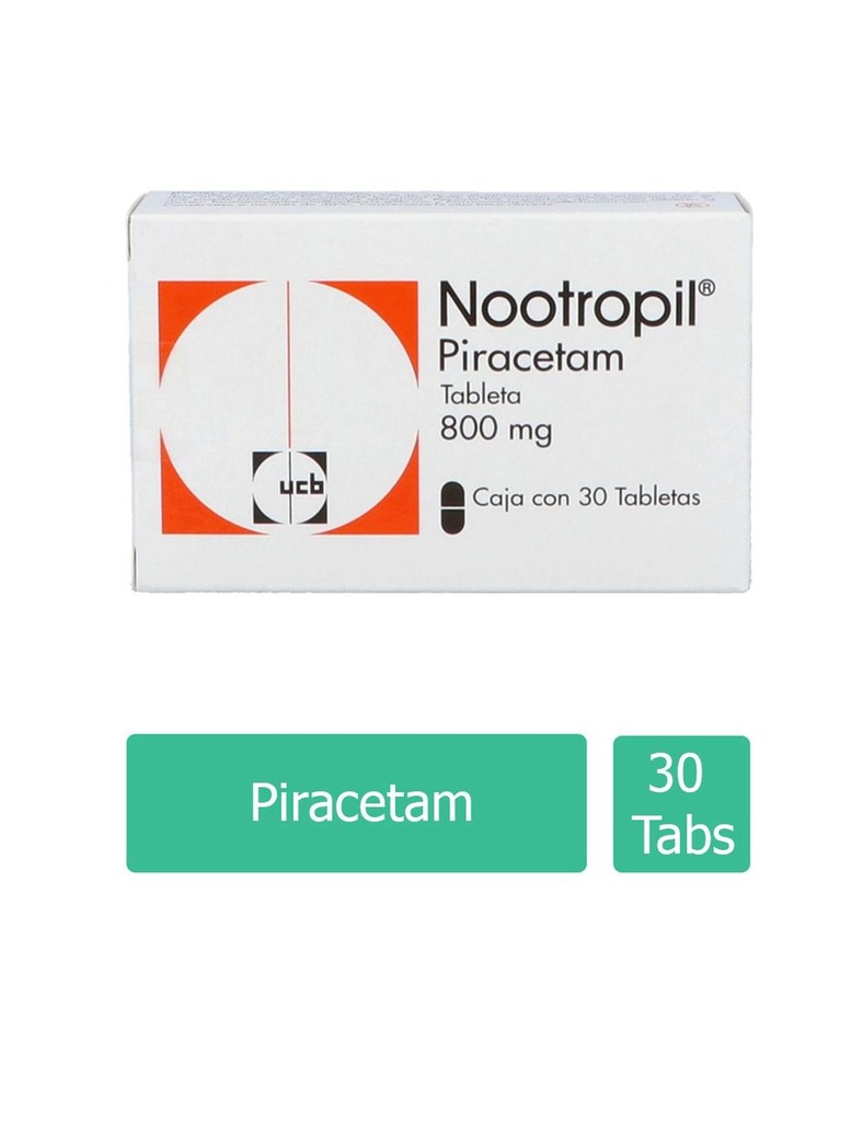 Nootropil 800 Mg 30 Tabletas 