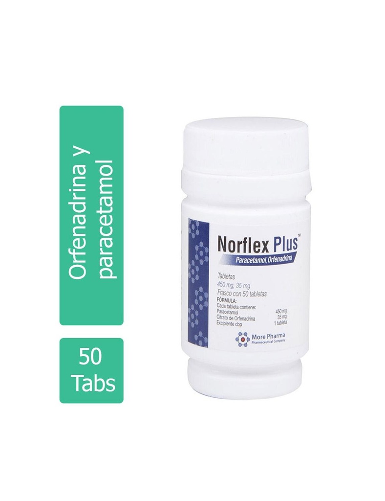 Norflex Plus 35/450 Mg 50 Tabletas 