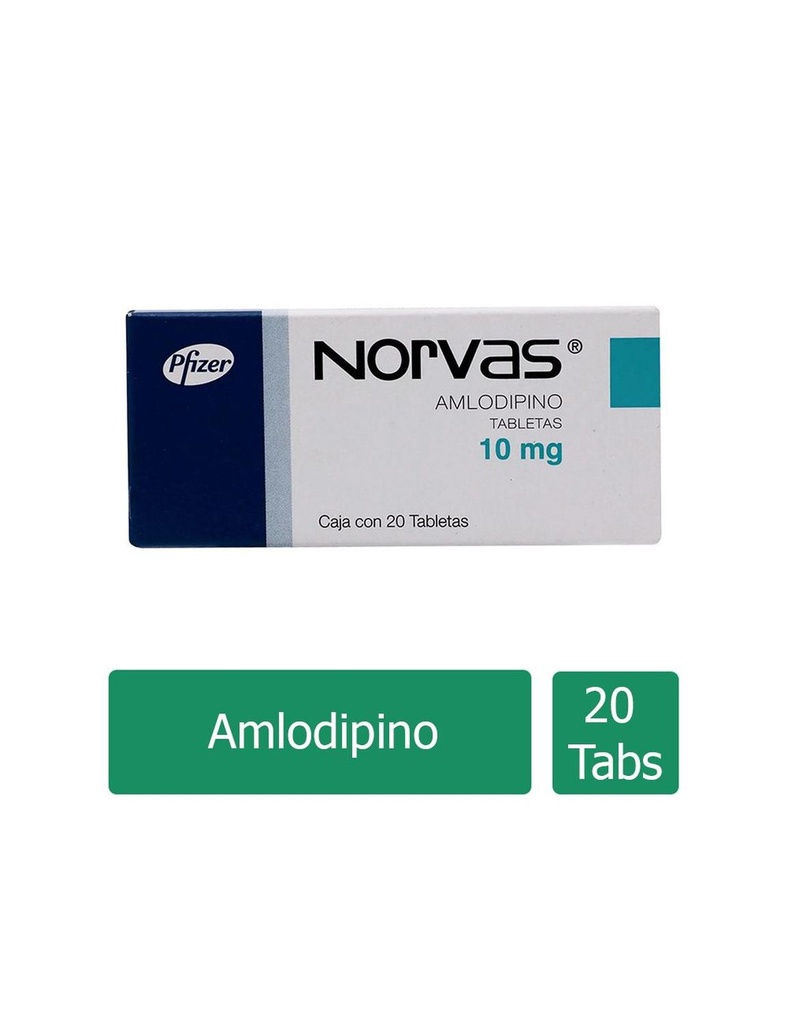 Norvas 10 Mg 20 Tabletas 