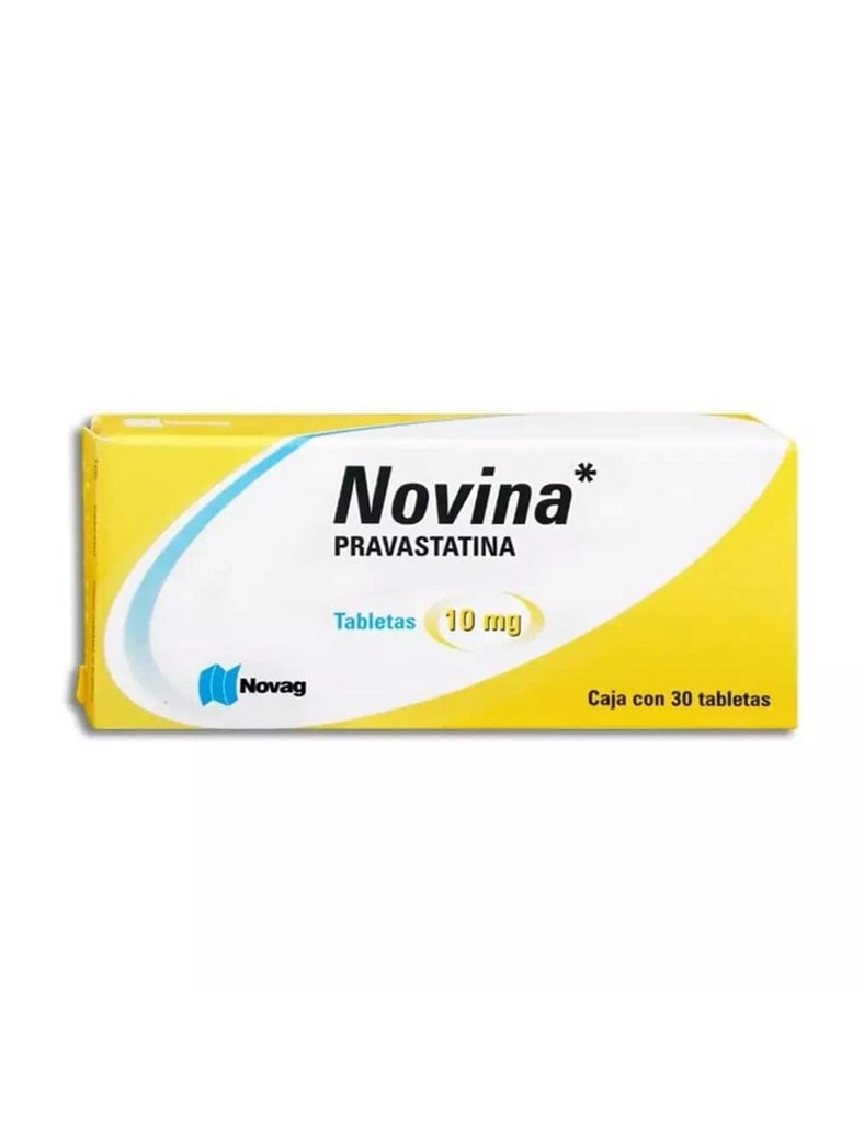 [7501075716801] Novina Pravastatina 10 Mg 30 Tabletas Genérico Novag Inf 