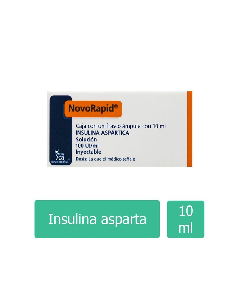 Novorapid Vial 100 UI 10 Ml 