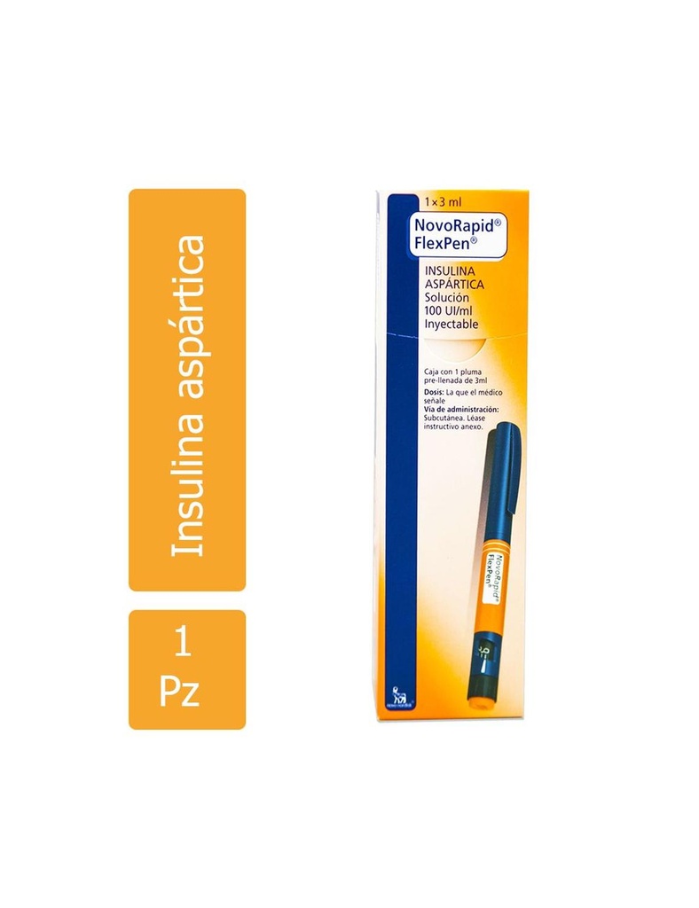 Novorapid Flexpen Solución Inyectable 3 Ml 