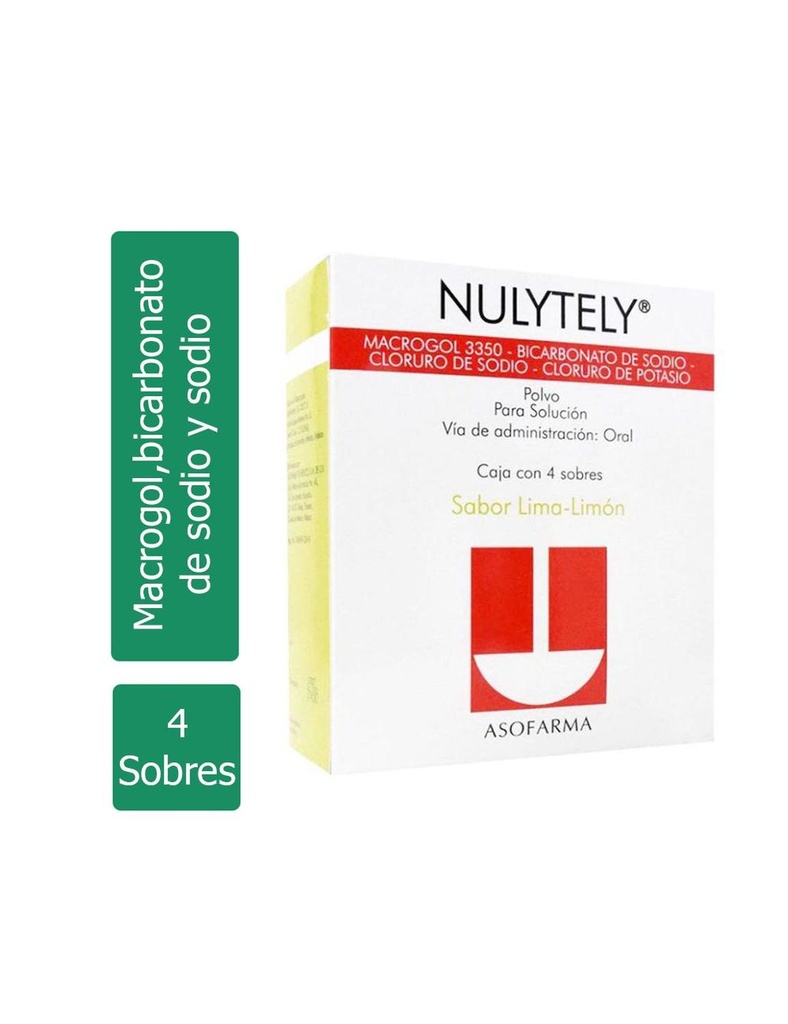 Nulytely Lima Limón 110.1 G Polvo 4 Sobres 