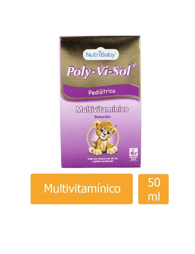 Nutribaby Poly-Vi-Sol Solución Pediátrica Caja Con Frasco Con 50 Ml