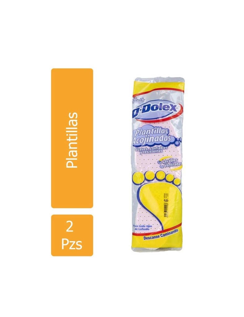 O-Dolex Plantillas Acojinadas No.6 Bolsa Con 1 Par