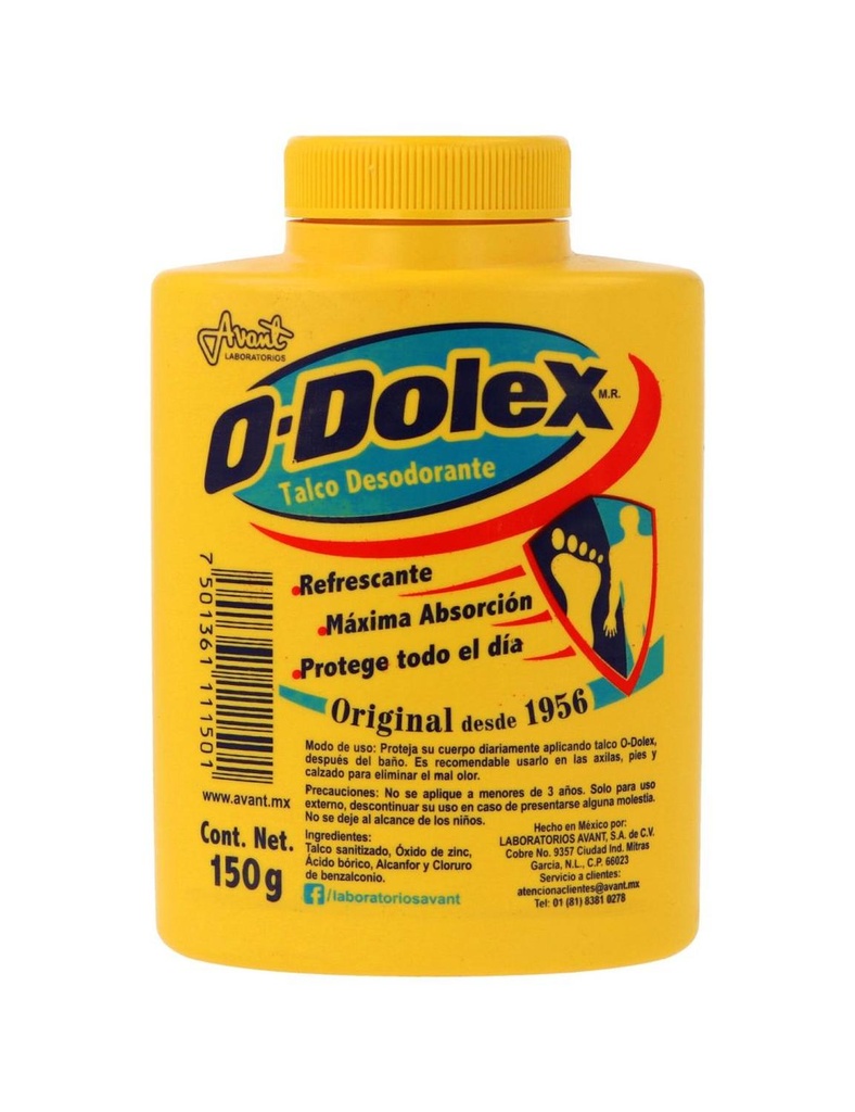 Talco Desodorante Odolex 150 G 