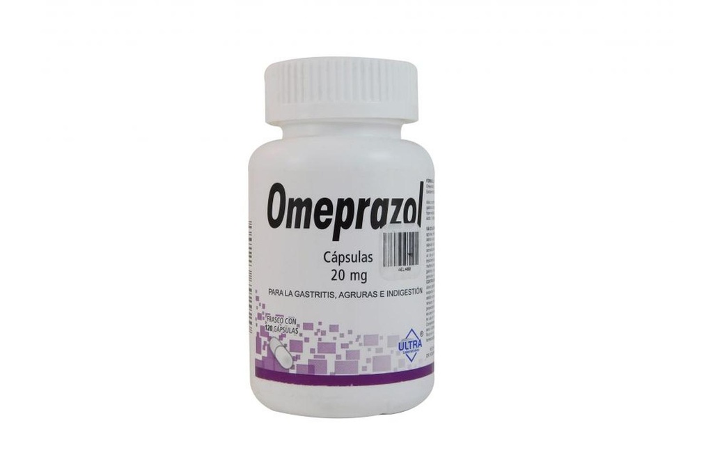 Omeprazol 20 Mg Frasco Con 120 Cápsulas