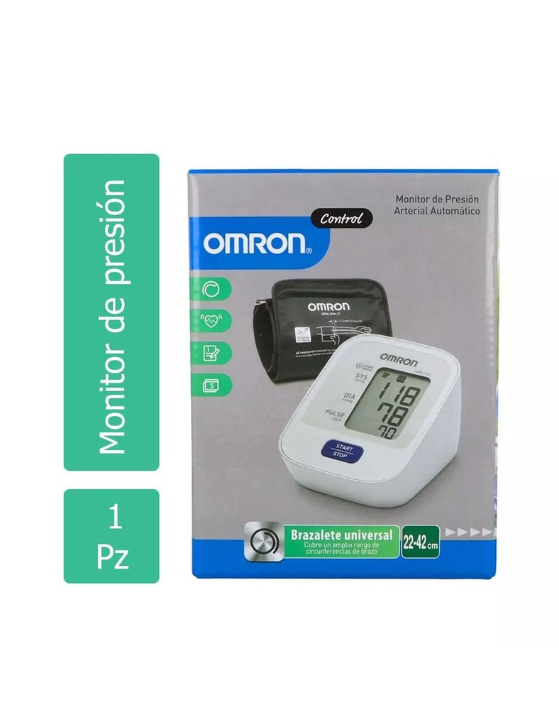 Monitor De Presión Arterial De Brazo Automático Omron Hem-7120 