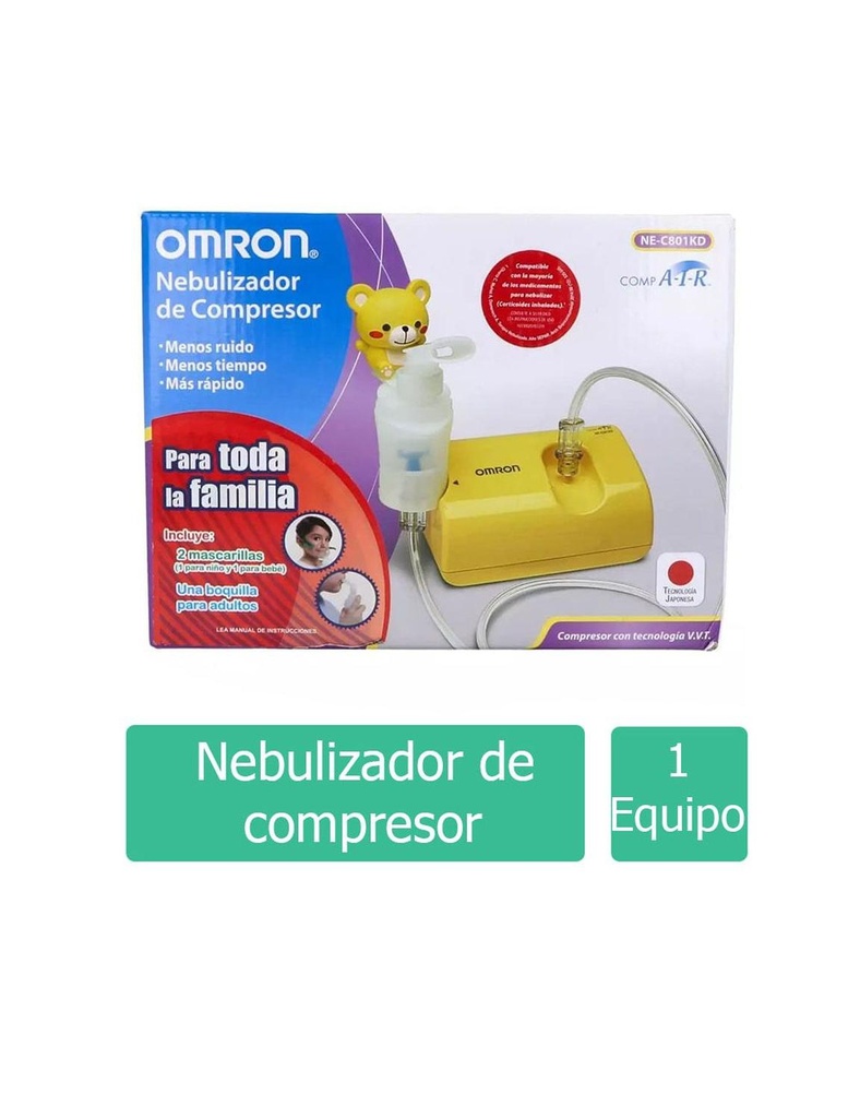 Nebulizador De Compresor Omron Niños C801KD 