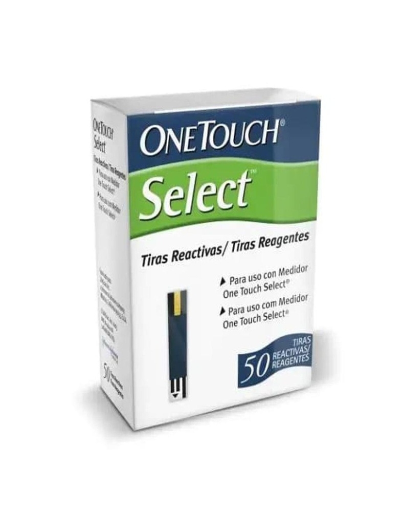 One Touch Select 50 Tiras Reactivas 