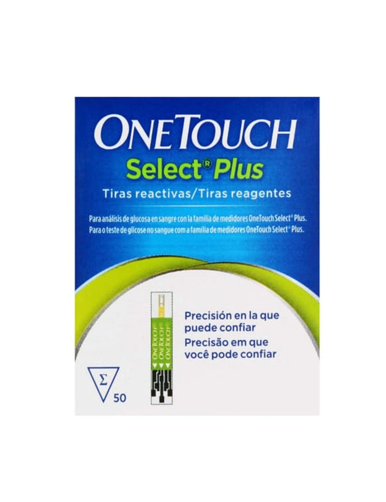 One Touch Select Plus 50 Tiras Reactivas 