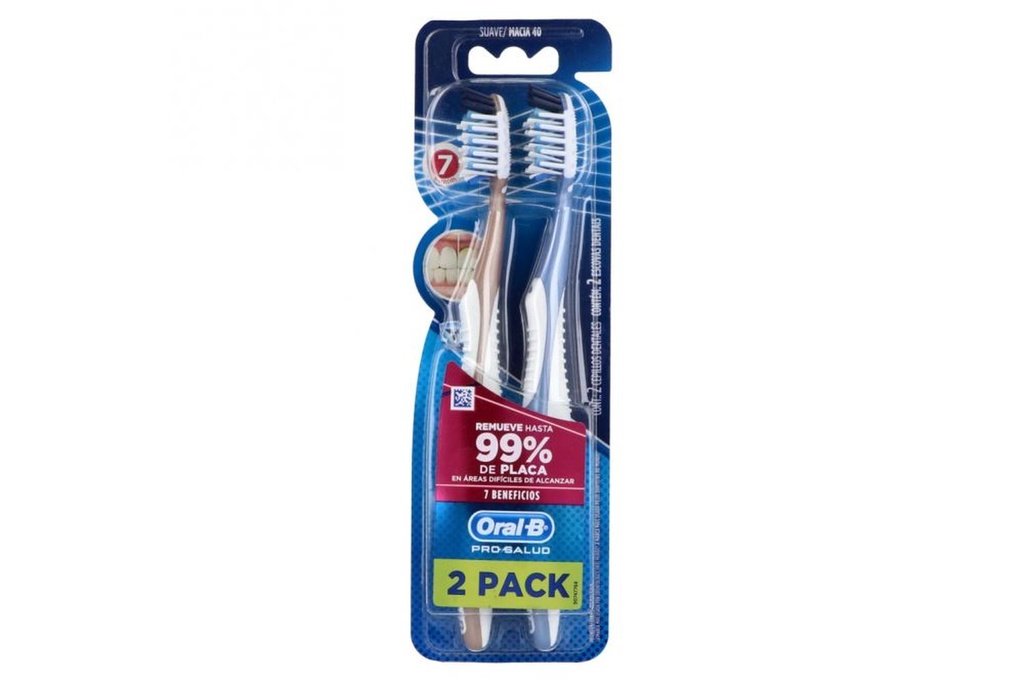 Cepillo Dental Oral B Pro Salud 40 Suave 2X1 