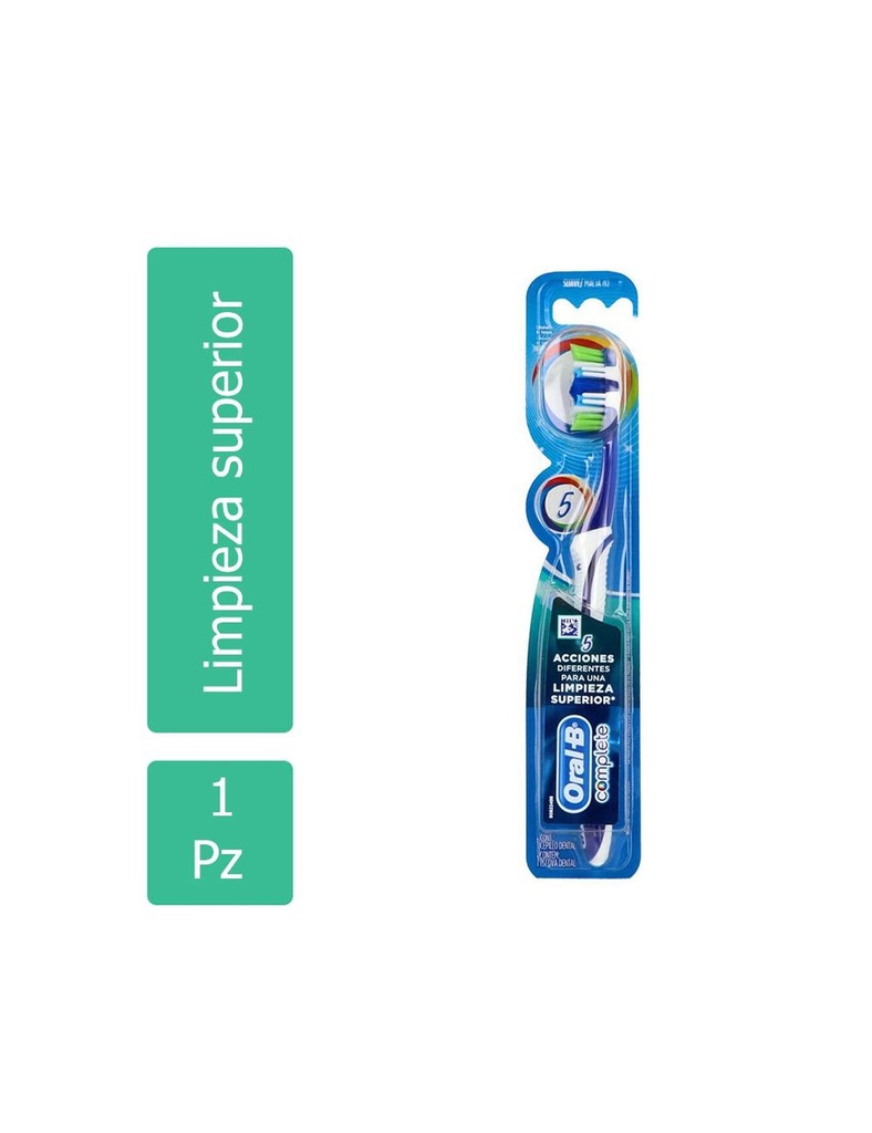 Cepillo Dental Oral B 5 Acciones Complet Suave 