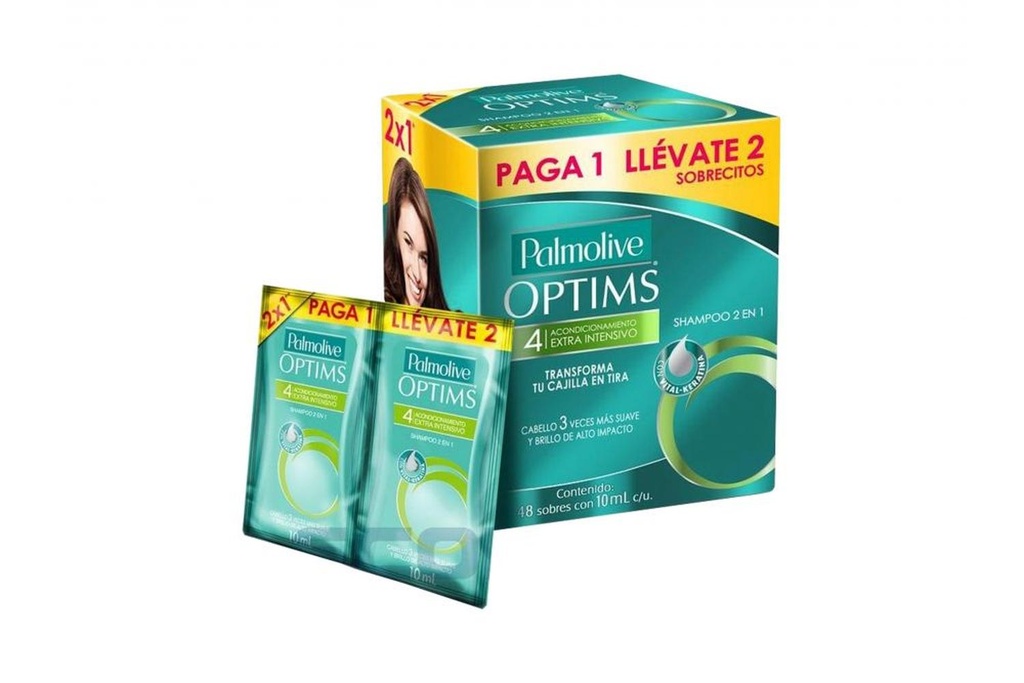Shampoo Palmolive 2 En 1 Sachet 2 X 1 10 Ml 24 Piezas 