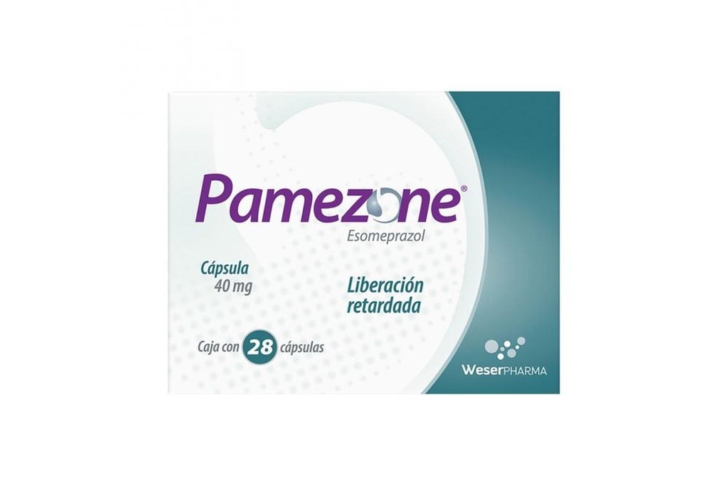 Pamezone Liberación Retardada 40 Mg 28 Cápsulas 