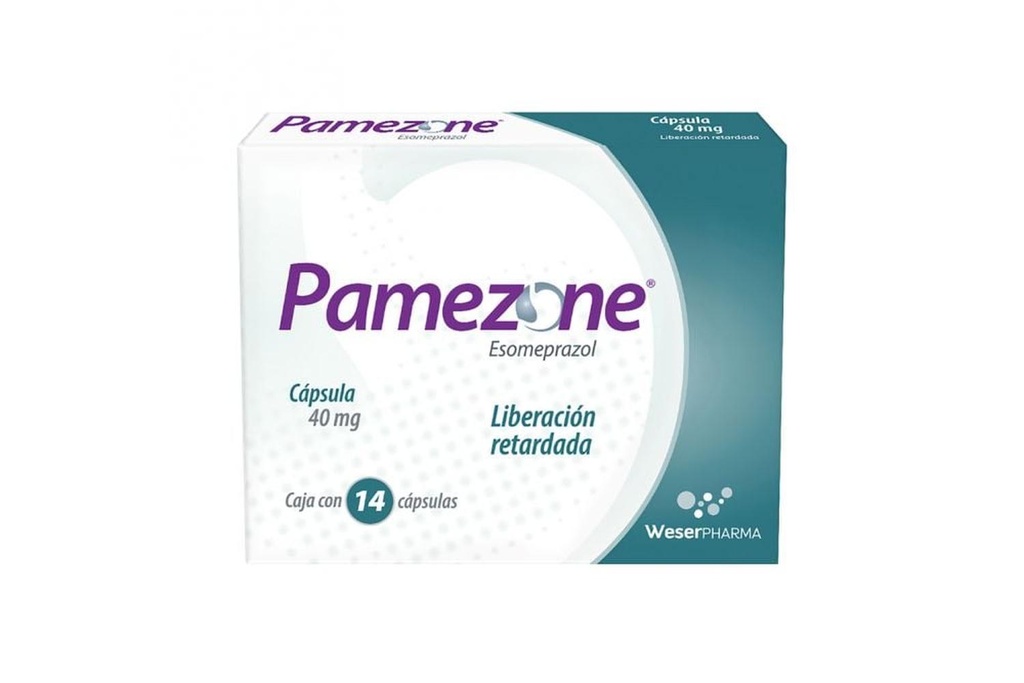 Pamezone Liberación Retardada 40 Mg 14 Cápsulas 