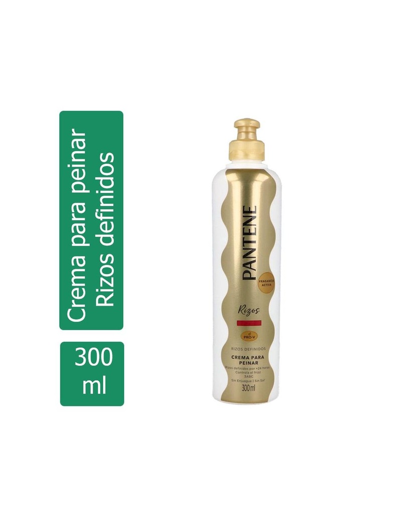 Crema Para Peinar Pantene Rizos Definidos 300 Ml 