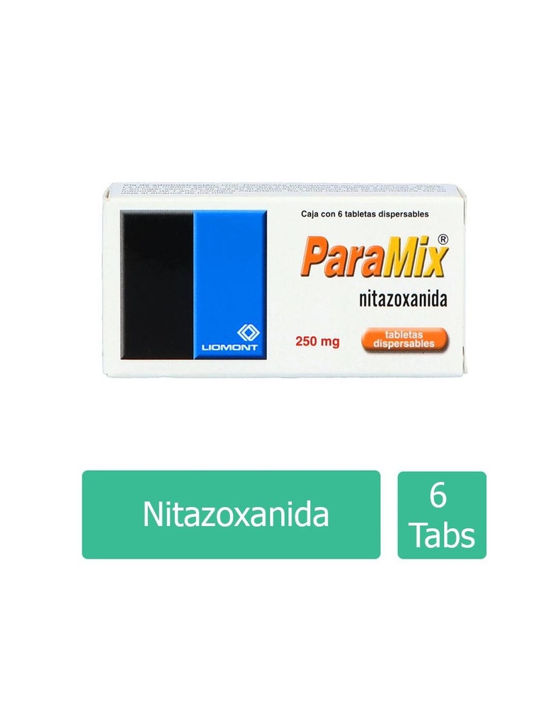 Paramix Dispersables 250 Mg 6 Tabletas 