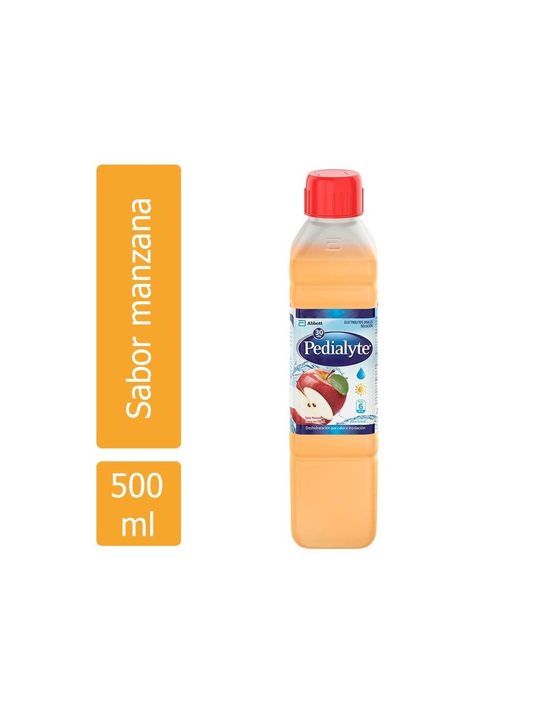 Pedialyte Sabor Manzana Frasco Con 500 Ml