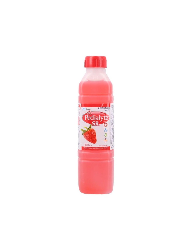 Pedialyte Sr Sabor Fresa Botella Con 500 Ml