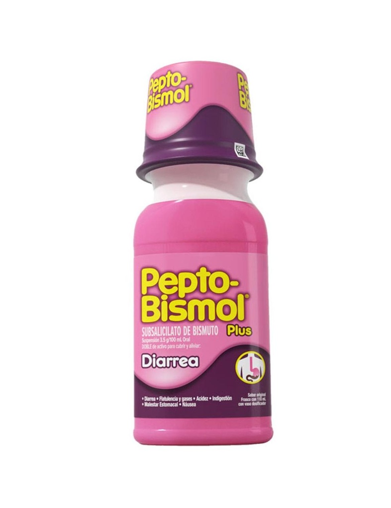 Pepto-Bismol Plus Antiácido Original 118 Ml 