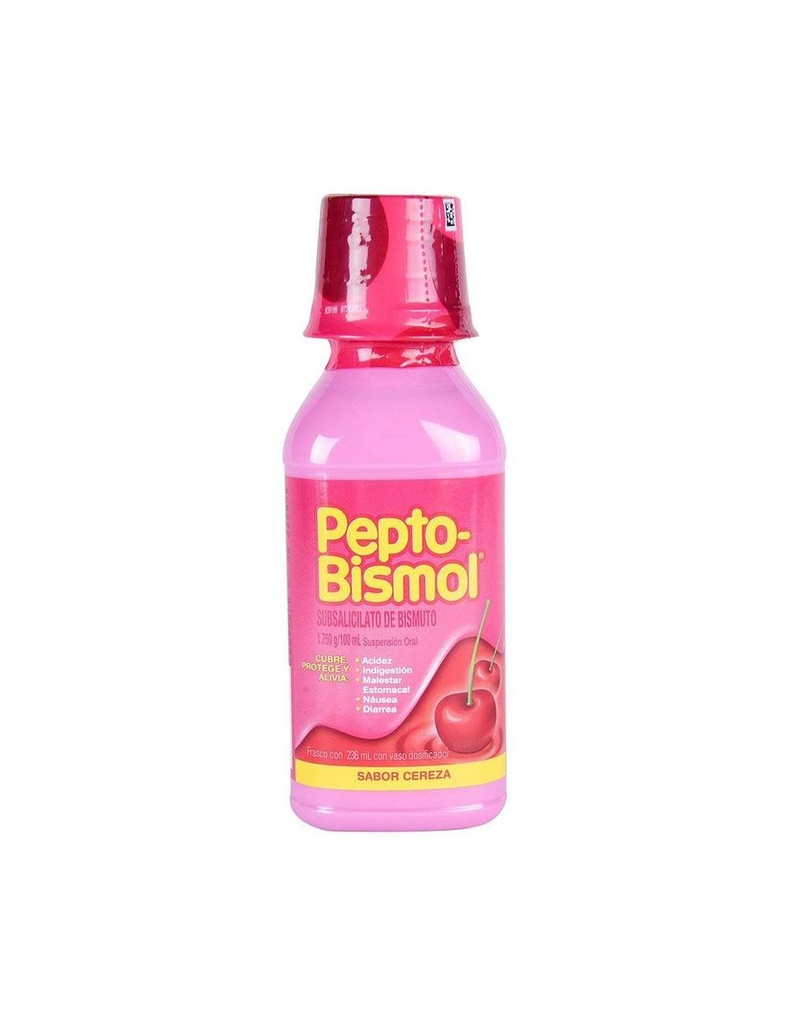 Pepto-Bismol Antiácido Cereza 236 Ml 