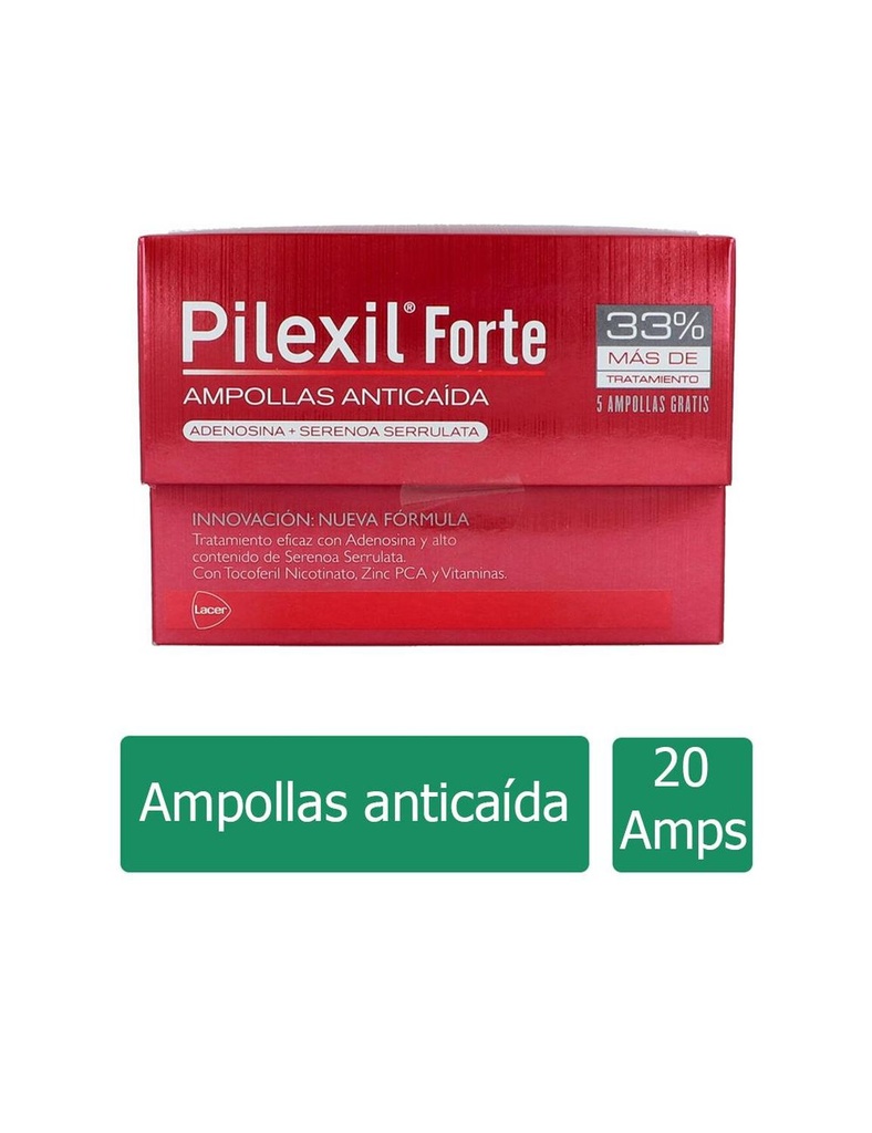 Pilexil Forte Ampolleta Anticaida Mas 5 Gratis 
