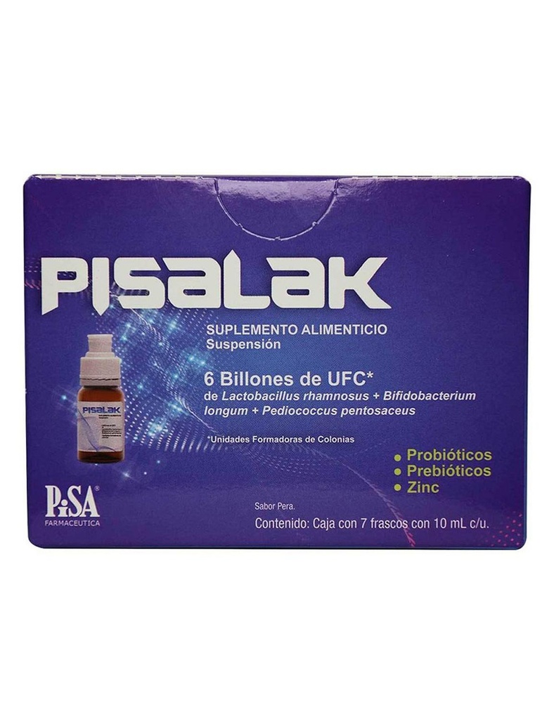 [7501125185496] Pisalak Suplemento Alimenticio Caja Con 7 Frascos 10 Ml Cada Uno 