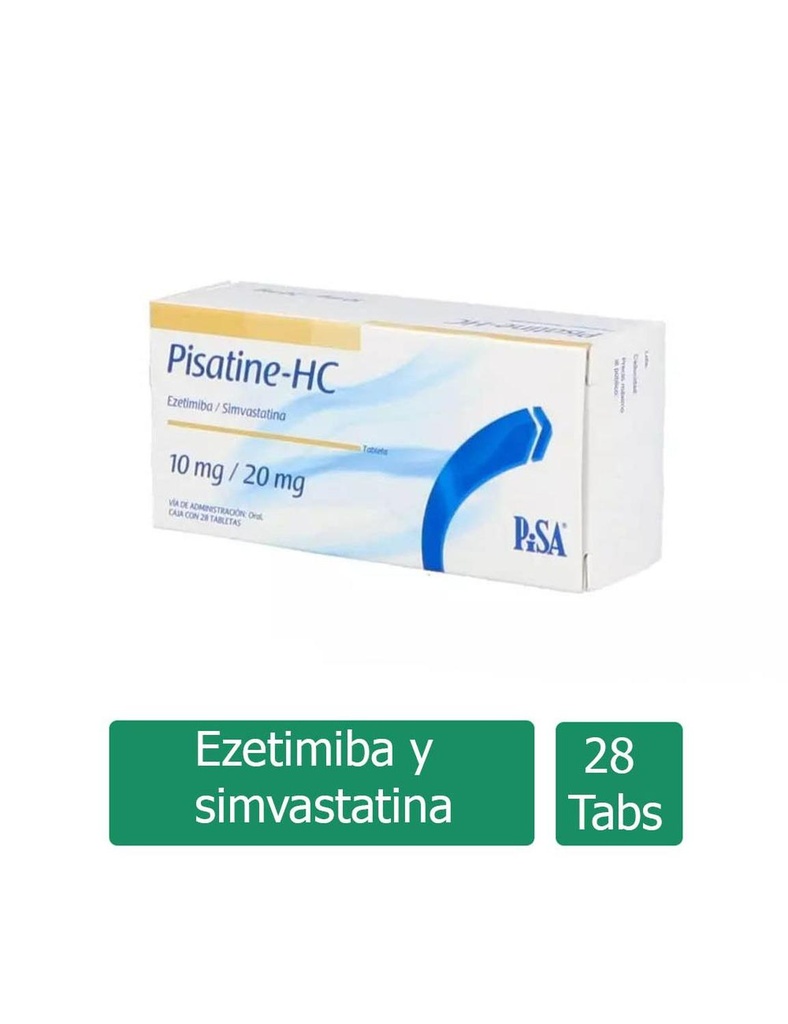Pisatine Hc 10/20 Mg 28 Tabletas 