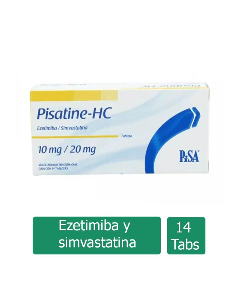 Pisatine-HC 10/20 Mg 14 Tabletas 