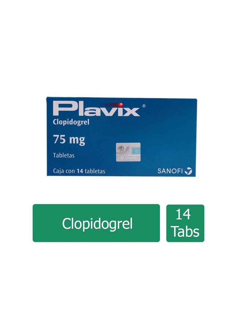 Plavix 75 Mg 14 Grageas 