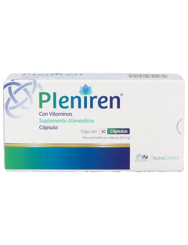 Pleniren Suplemento Alimenticio 30 Cápsulas 