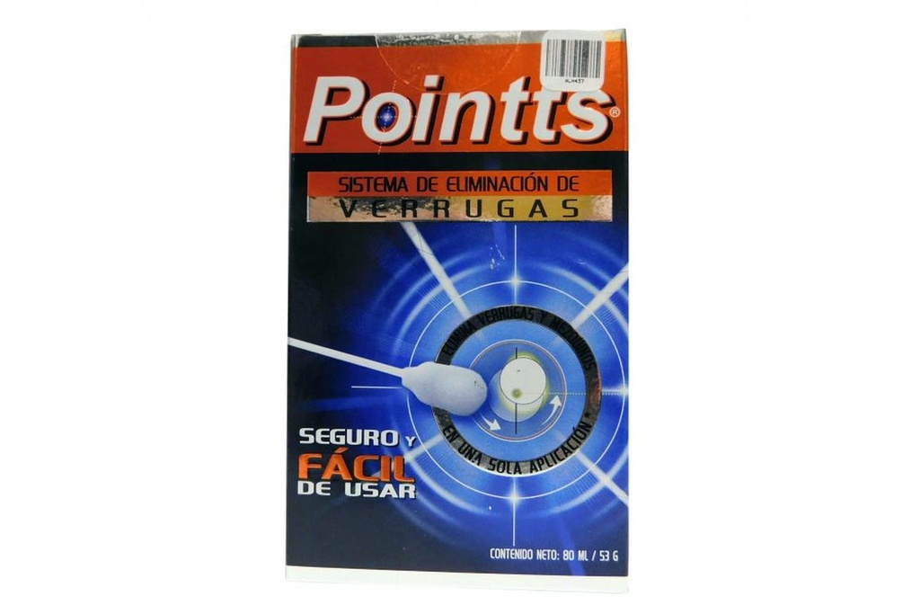 Pointts Para Verrugas 80 Ml 12 Aplicadores 