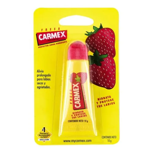 Pomada Labial Carmex Fresa Tubo 10 G 