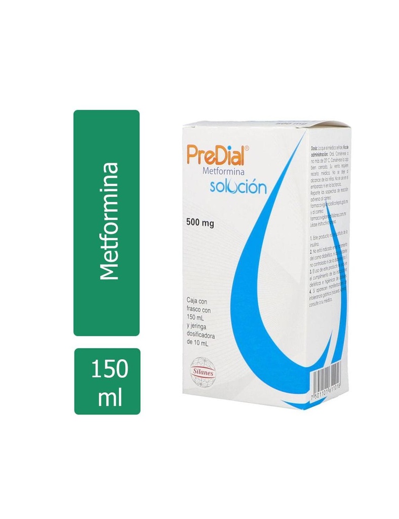 Predial 500 Mg/150 Ml Solución Jeringa Dosificadora 