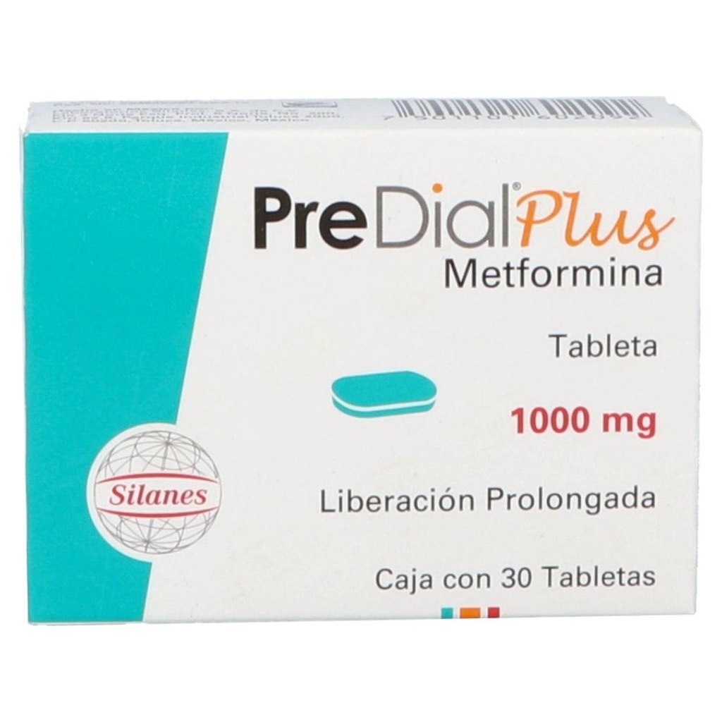 Predial Plus Liberación Prolongada 1000 Mg 30 Tabletas 