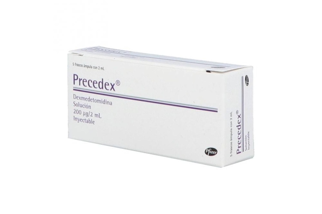 Precedex 200 Mcg Solución Inyectable 5 Frasco Ámpula 2 Ml 