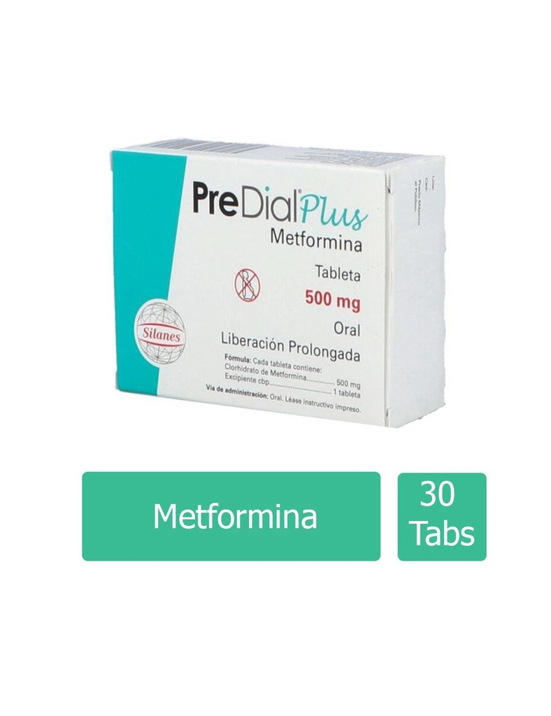 Predial Plus 500 Mg 30 Tabletas 