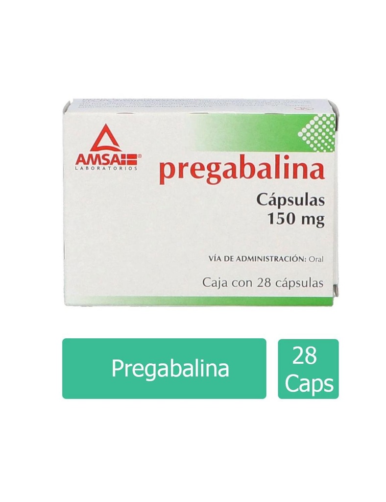 Pregabalina 150 Mg 28 Cápsulas