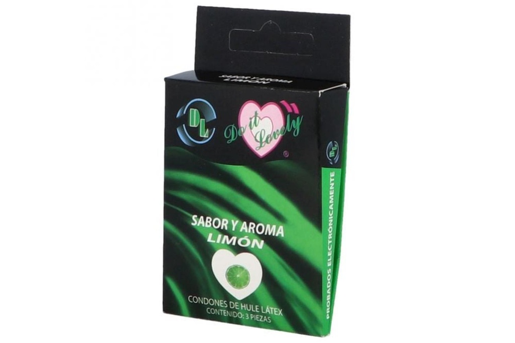 Preservativo Dl Sabor Limón Caja Con 3 Unidades